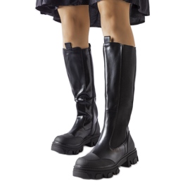 Botas altas pretas Pasquale preto