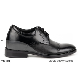 Olivier Sapatos masculinos formais em couro MP45KB preto