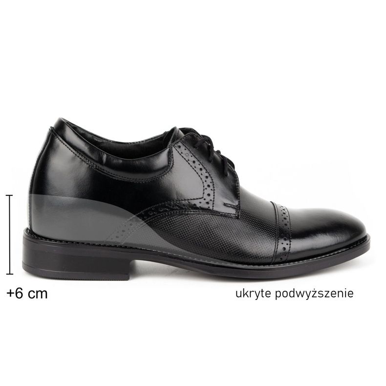 Olivier Sapatos masculinos formais em couro MP45KB preto