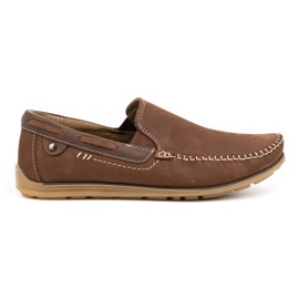 KOMODO Mocassins em pele de homem 920K castanhos marrom