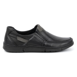 Olivier Sapatos slip-on de homem em pele 62K preto