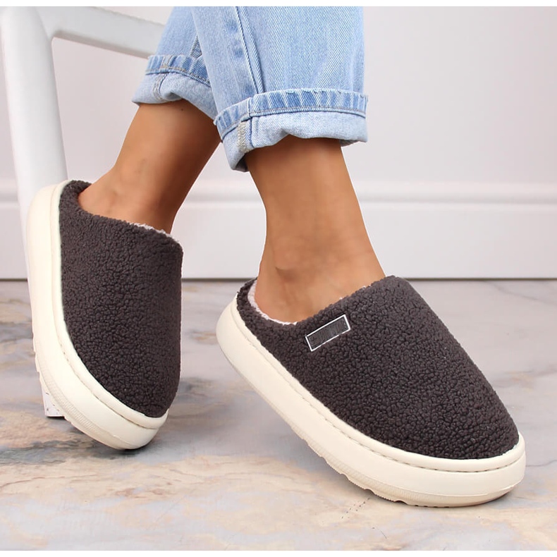 Chinelos de casa isolados cinza Big Star MM274134