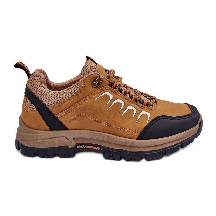 PG3 Botas masculinas de caminhada marrom baixo galas castanho