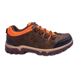 PG3 Botas de Trekking Masculinas Baixas Marrom Orlando