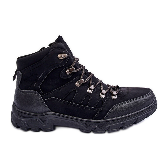 Botas de caminhada masculinas quentes pretas Cowder preto