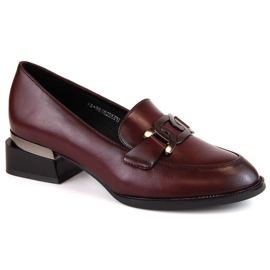 Sapatos baixos Vinceza W JAN233B bordeaux tolet