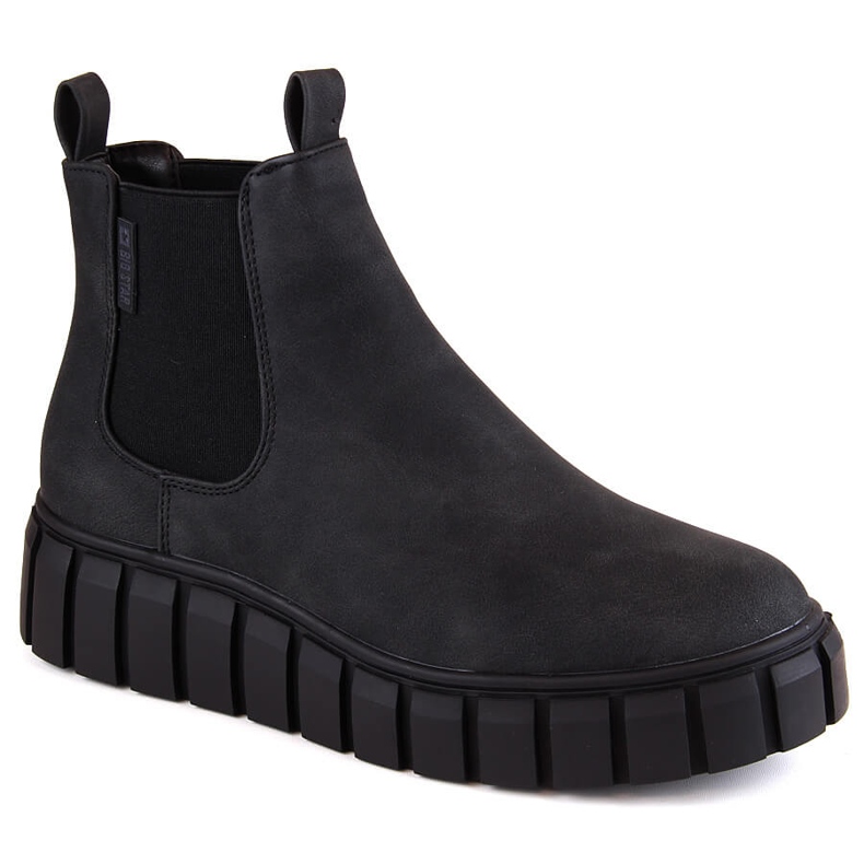 Botas Chelsea de mulher com plataforma preta Big Star MM274324 preto