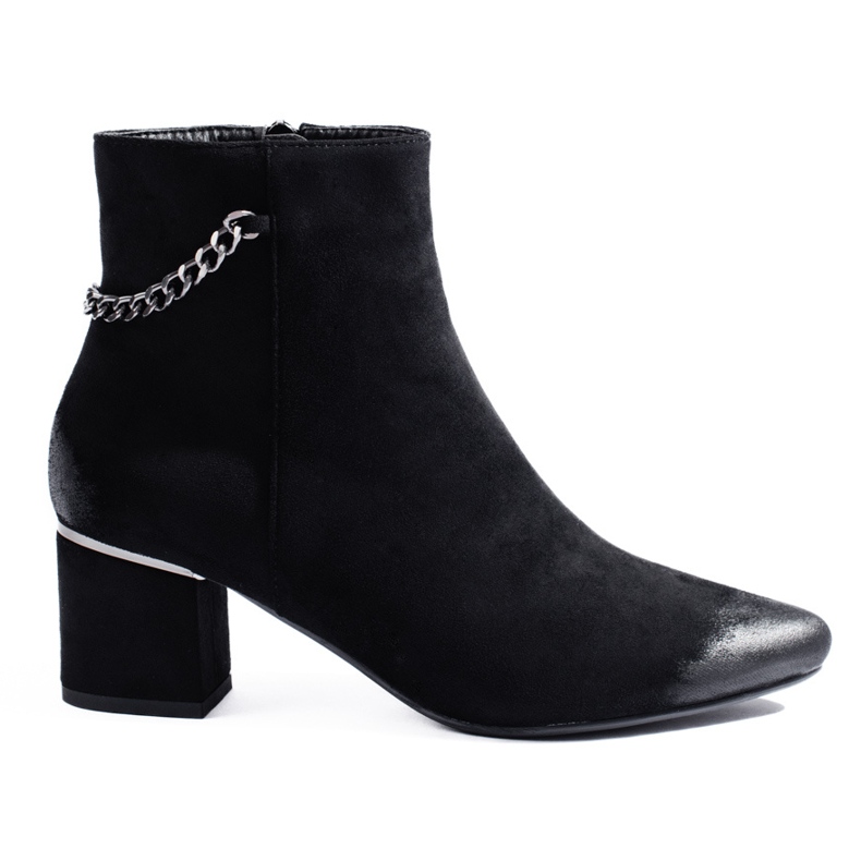 Botas de camurça pretas de mulher, Vinceza preto
