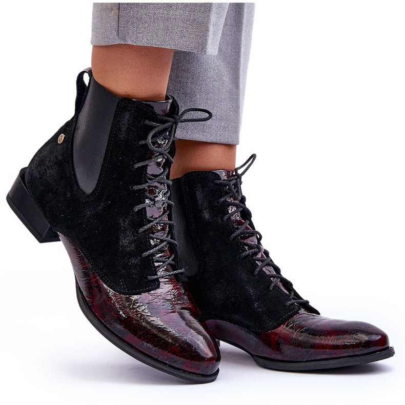 Botas Maciejka Couro Salto Baixo 06200-08 Preto