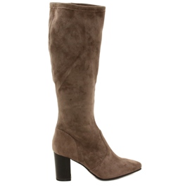 Botas femininas Bege-Taupe Stretch Caprice 9-25520-41 355