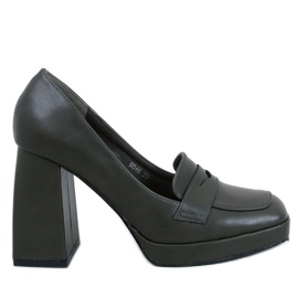 Mocassim verde Entee com salto