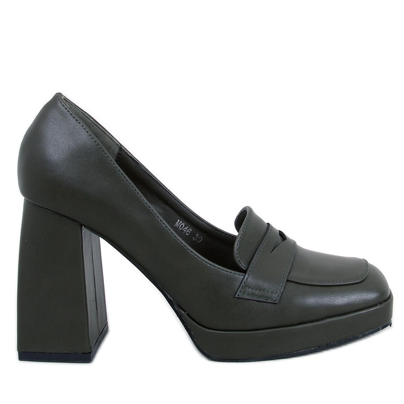 Mocassim verde Entee com salto