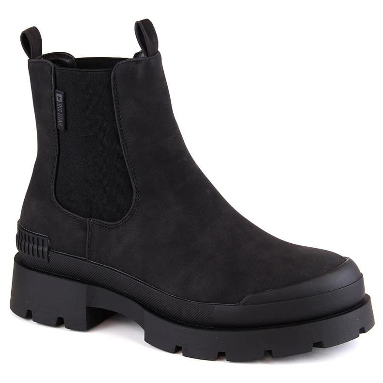 Botas Chelsea de mulher com plataforma preta Big Star MM274319 preto