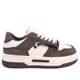 Clavell Coffee Tênis solado alto bege