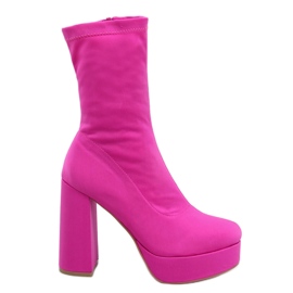 Botas com plataforma Baldacci Fúcsia rosa