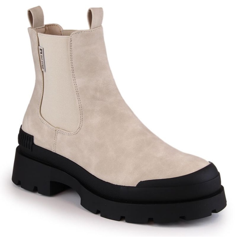 Bota Chelsea plataforma Big Star W INT1922B bege