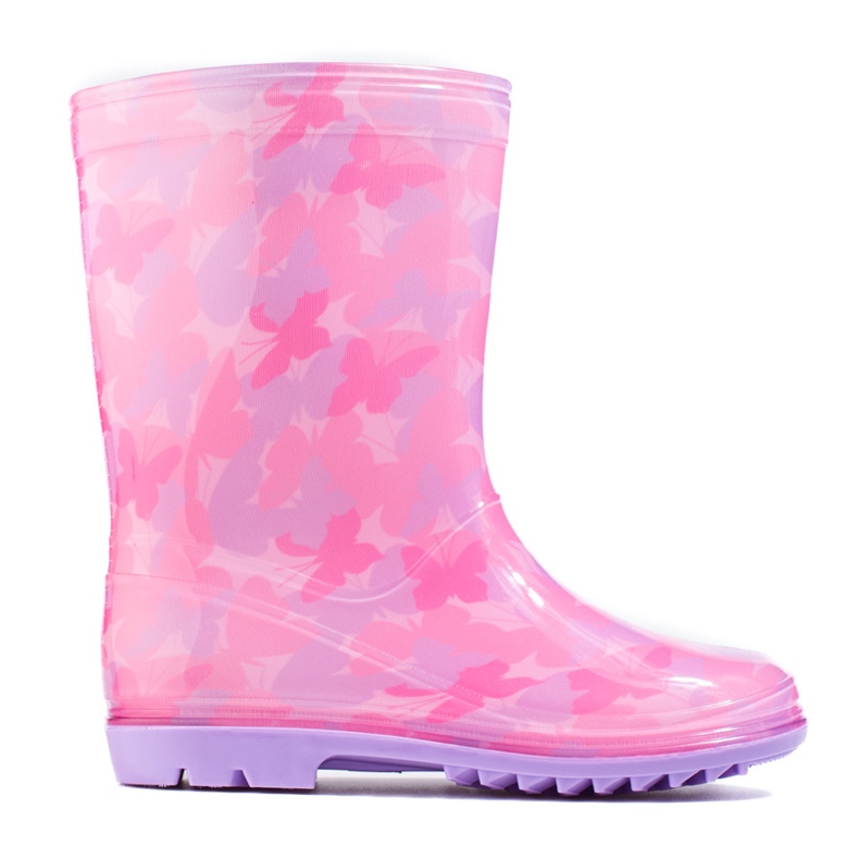 Botas de chuva Shelovet cor-de-rosa para menina
