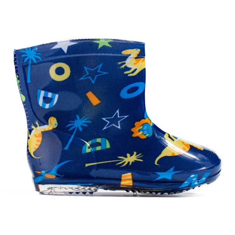 Botas de chuva de dinossauro Shelovet azuis marinhos para meninos azul