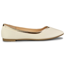 Sabrinas de mulher bege com detalhe dourado Sabrinas de mulher bege com detalhe dourado