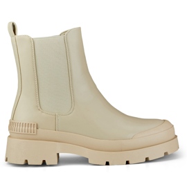 Botas de senhora bege com sola bege