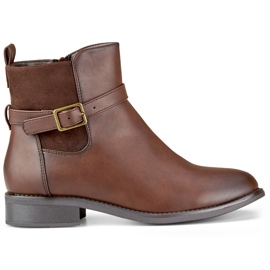 Botas casuais castanhas de mulher marrom