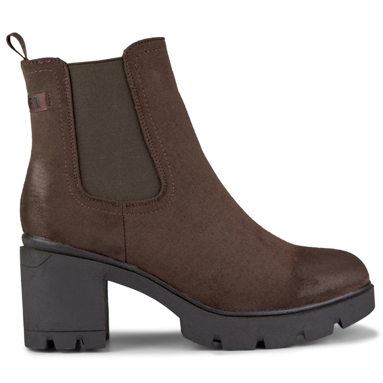 Botas femininas clássicas de camurça marrom Adeline castanho