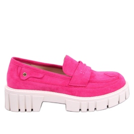 Mocassim com plataforma Chandra Peach rosa