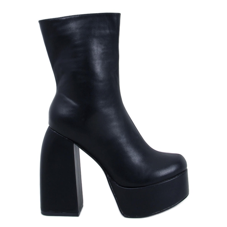 Botas com plataforma Nicole Black preto