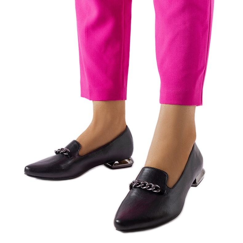 Sapatilhas pretas com palmilha de couro da Lovato Lords preto