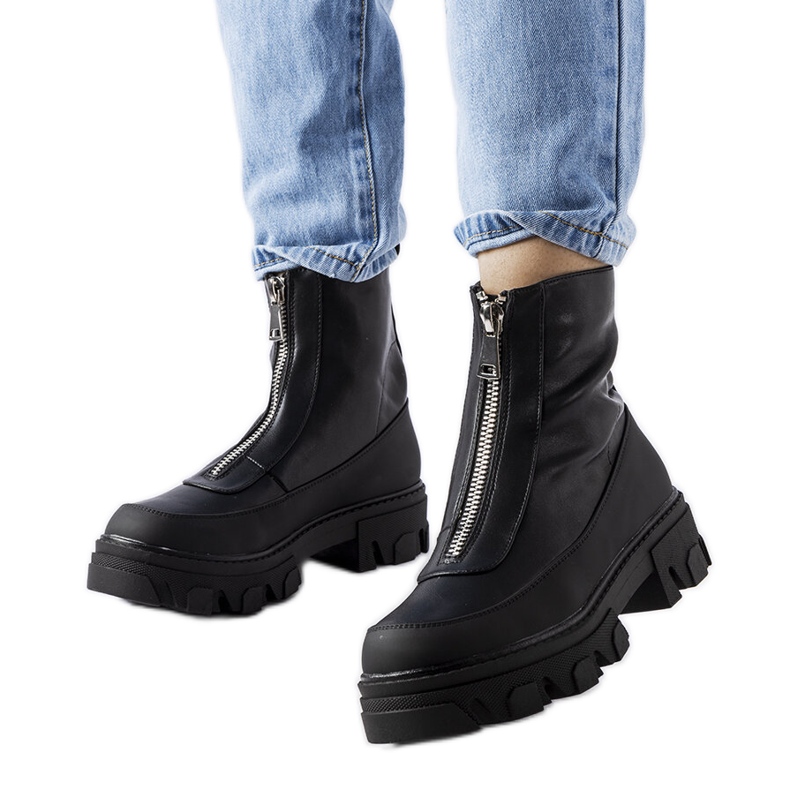 Botins grossos pretos da Morley