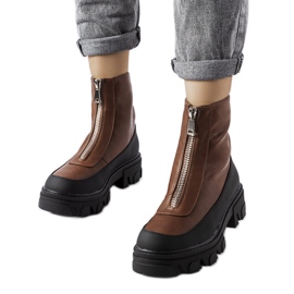 Inna Botins grossos marrons da Morley castanho Inna Botins grossos marrons da Morley castanho