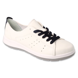Sapatos de mulher Befado 156D018 branco Sapatos de mulher Befado 156D018 branco