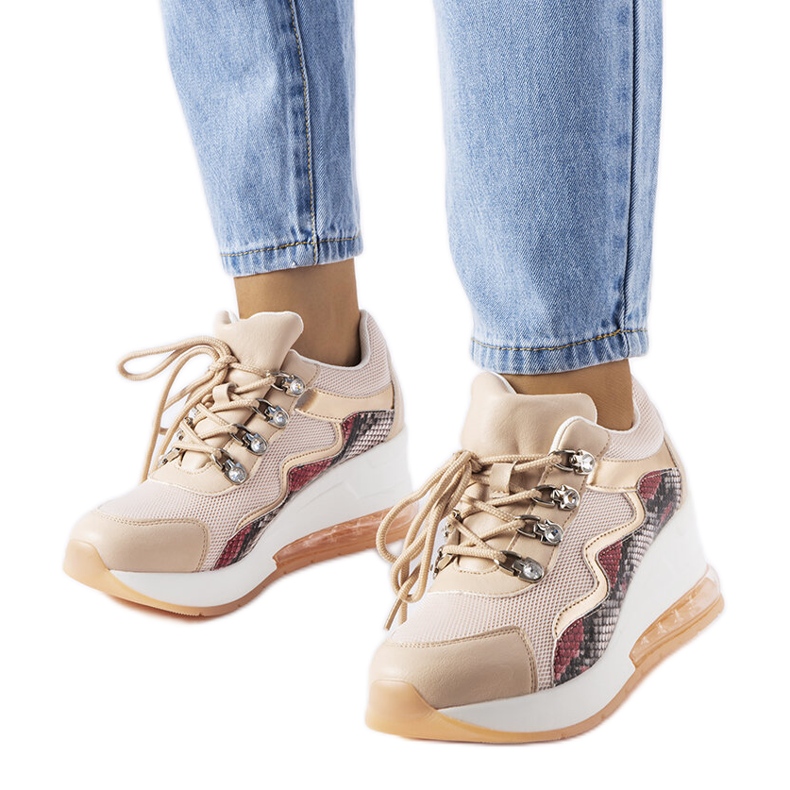 Inna Tênis de cunha rosa da Dajdla