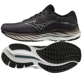 Tênis de corrida Mizuno Wave Rider 27 M J1GC230302 preto