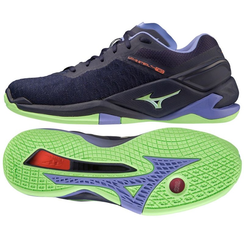 Tênis de handebol Mizuno Wave Stealth Neo M X1GA200011 azul azul