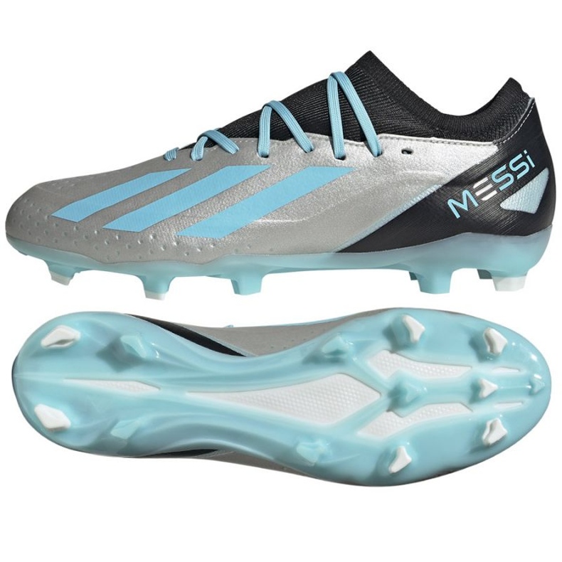 Chuteiras Adidas X Crazyfast Messi.3 Fg M IE4078 prata tons de cinza