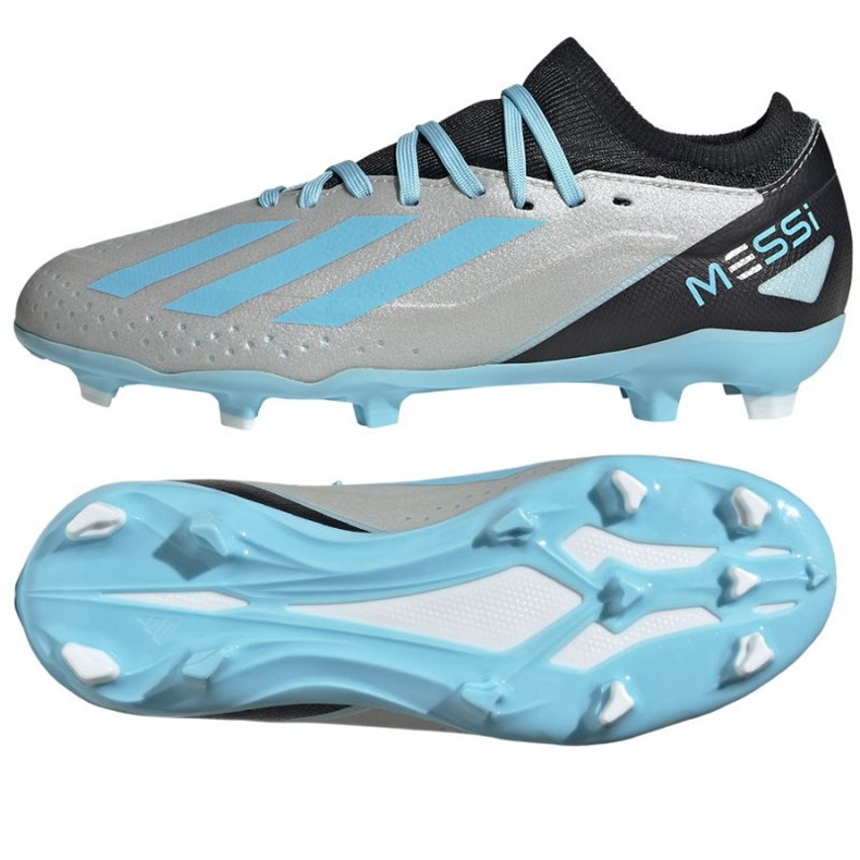 Chuteiras Adidas X Crazyfast Messi.3 Fg Jr IE4077 cinza tons de cinza