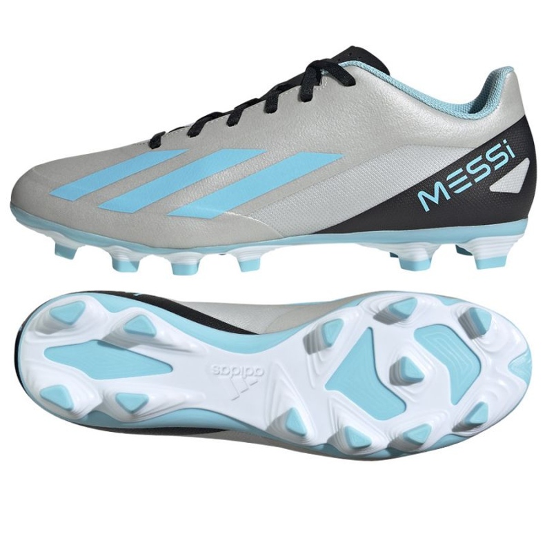 Chuteiras Adidas X Crazyfast Messi.4 FxG M IE4072 cinza tons de cinza