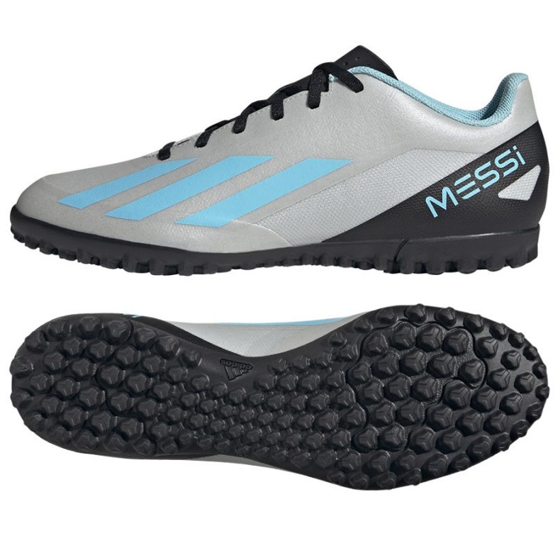 Chuteiras Adidas X Crazyfast Messi.4 Tf M IE4069 cinza tons de cinza