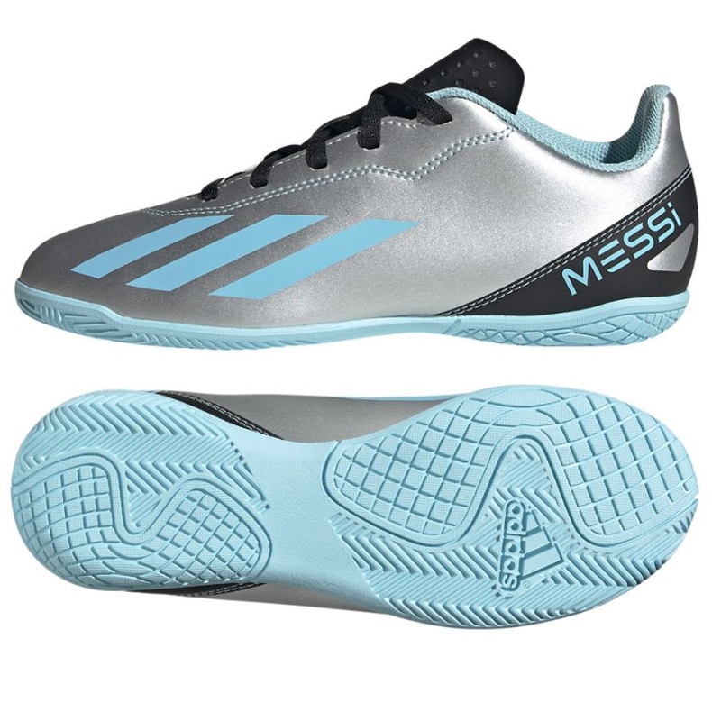 Chuteiras Adidas X Crazyfast Messi.4 In Jr IE4070 tons de cinza