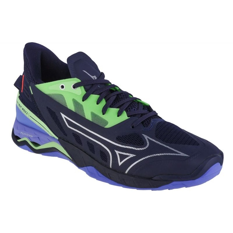 Sapatos de handebol Mizuno Wave Mirage 5 M X1GA235011 azul marinho azul