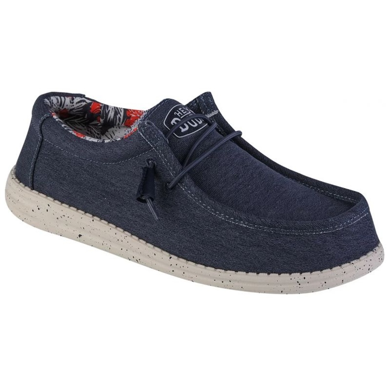 Hey Dude Ei cara Wally Stretch Canvas M 40022-425 sapatos azul