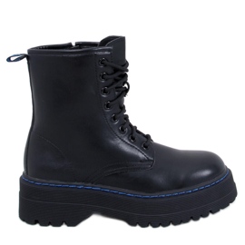 Botas na plataforma Hamel PRETO/AZUL