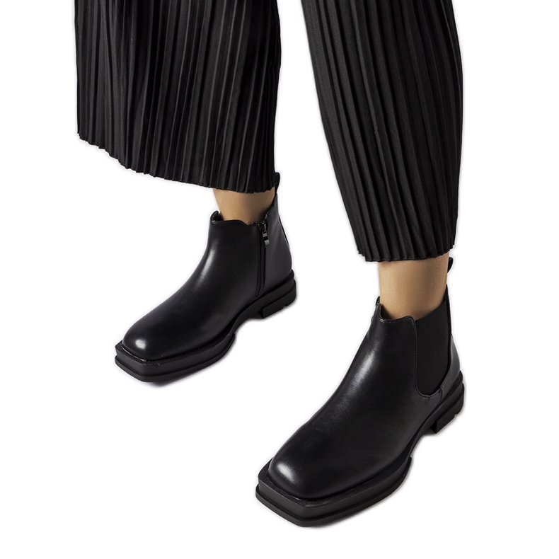 Inna Botas baixas pretas Tarquinia preto