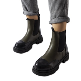 Inna Botas pretas e verdes da Albany Inna Botas pretas e verdes da Albany