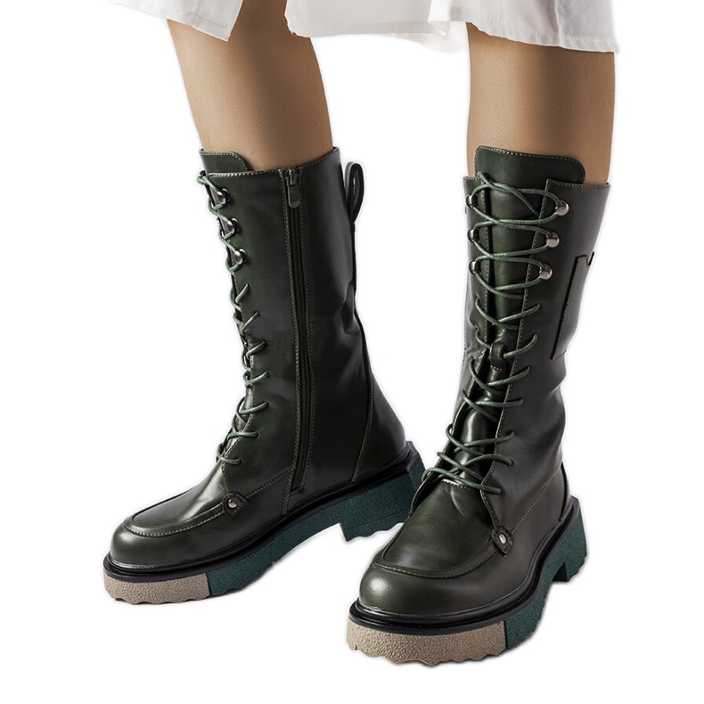 Botas altas verdes Nebida