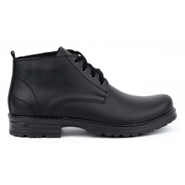 Polbut Botins masculinos de couro 2119 pretos