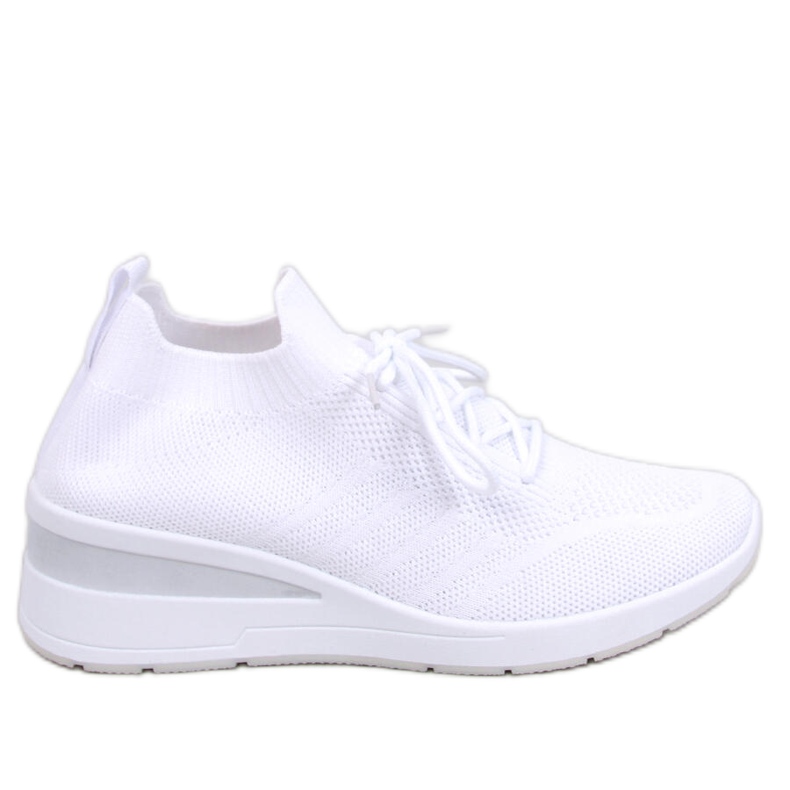 Leakes Tênis de cunha branca branco