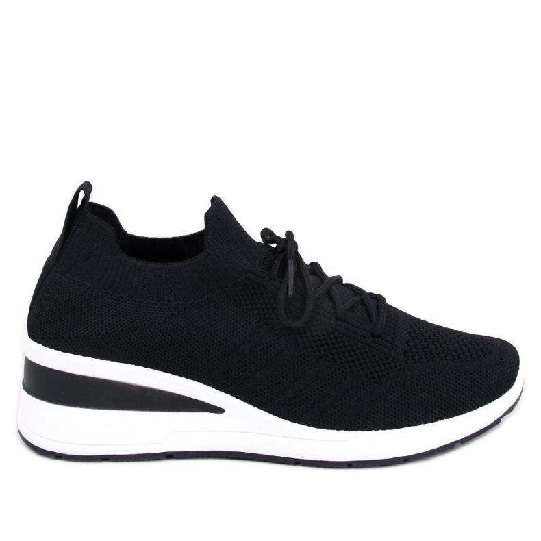 Leakes Tênis de cunha preta preto