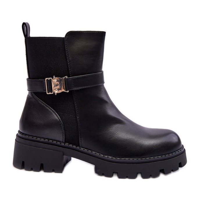 FB2 Botas Jodhpur femininas pretas Elspetia preto